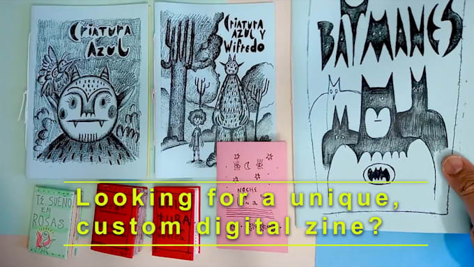 create a custom illustrated zine