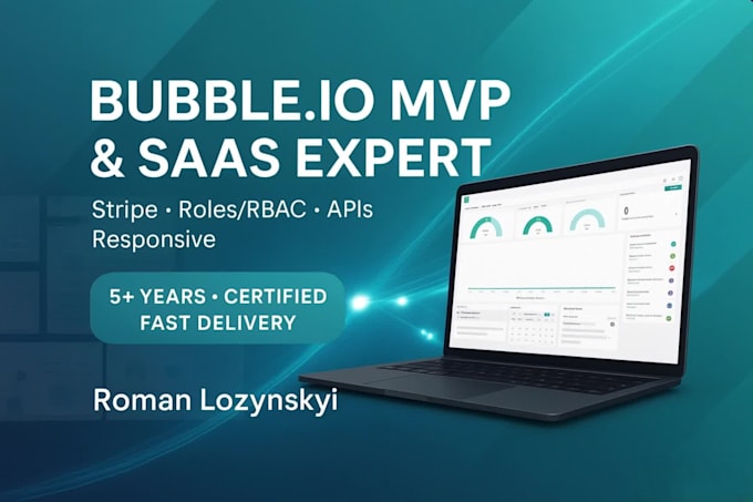build a bubble app mvp for saas CRM, stripe, roles, API integrations