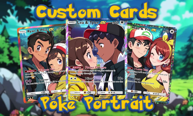draw custom pokemon trainer for tcg pokemon card or fakemon