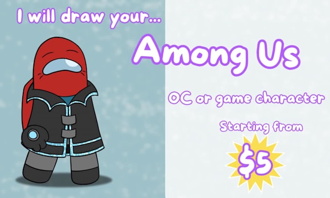 draw your among us oc or game character