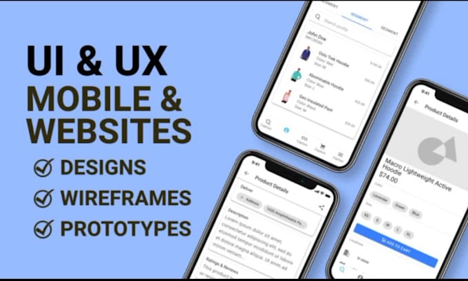 do mobile ui design, website, dashboard, mobile app ui ux design, ui ux design
