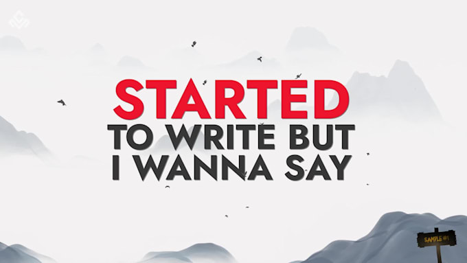create an animated lyric video for your song