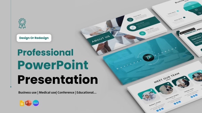 Design, redesign powerpoint presentation, business, medical, pitch deck ...