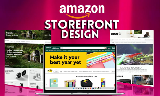 do amazon storefront design, amazon ebc design, amazon storefront