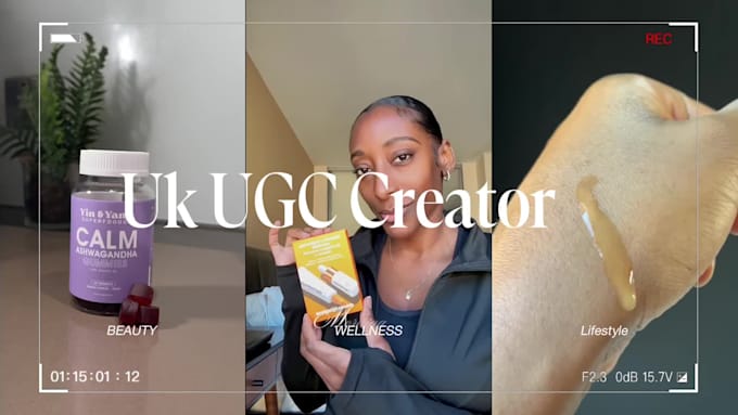 be your ugc creator for beauty, lifestyle and wellness