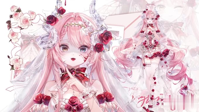 create high quality 3d vtuber vrchat avatar, rig live2d vtuber model for streams