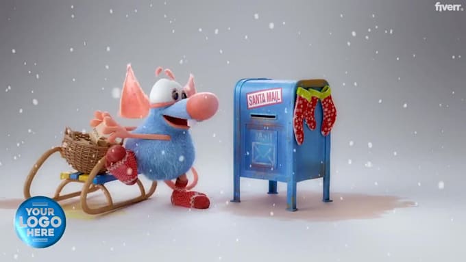 customize funny rat wish christmas greetings video