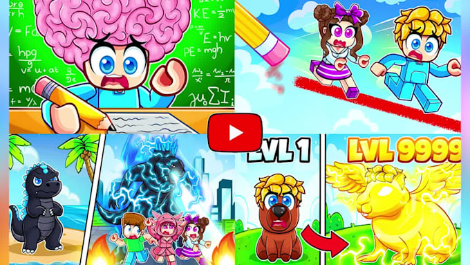 draw roblox thumbnail for youtube