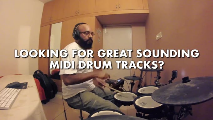 Hire a freelancer to play and record drum midi parts for your song