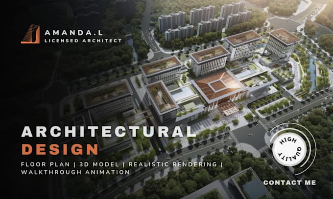 design and render comercial and residential buildings as an architect
