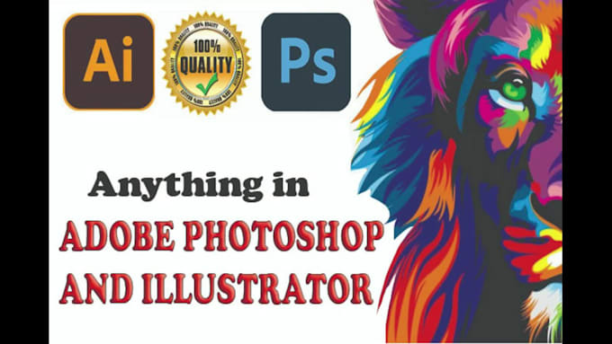 vector tracing and any type of work in adobe illustrator