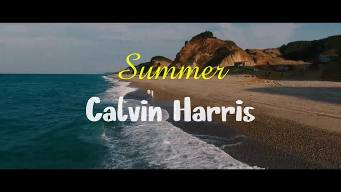 create a cool live action music video or lyrics video