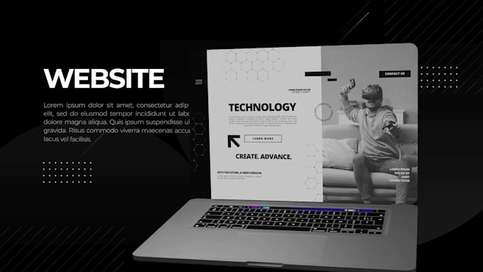 make modern website or app promo video, intro outro video