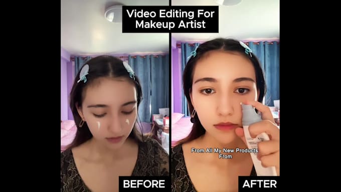 do editing for makeup, fashion, beauty vlog, ugc product videos with subtitles