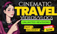 do cinematic travel video editing