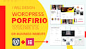 design wordpress portfolio website or business website
