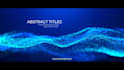 create abstract particles title animation or text video