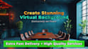 design virtual studio background in 2 hours