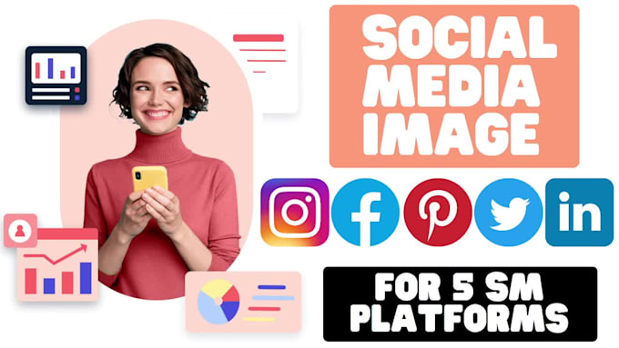 create eye catching social media images for 5 sm account