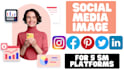 create eye catching social media images for 5 sm account
