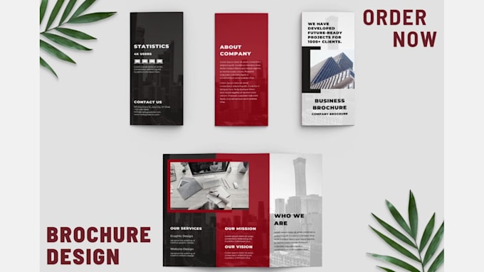 do pdf trifold brochure, food brochure , leaflet