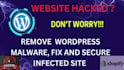 remove wordpress malware, fix and secure infected site
