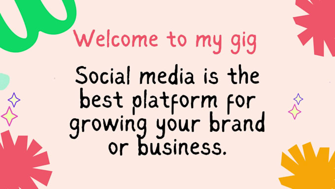 be your social media manager facebook, instagram, youtube