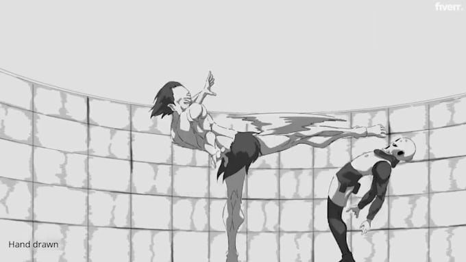 do modern 2d traditional animation hand drawn video frame by frame
