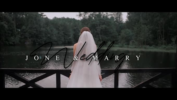 do cinematic wedding video editing