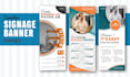 do signage banner , billboard , poster and roll up banner