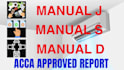 do manual j heating and cooling load calculations for your project