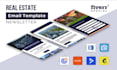 do real estate editable HTML email template design, responsive newsletter design