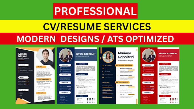 be your expert  CV maker for ats optimized resume CV