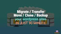 move, backup, clone, update wordpress in just 90 minutes