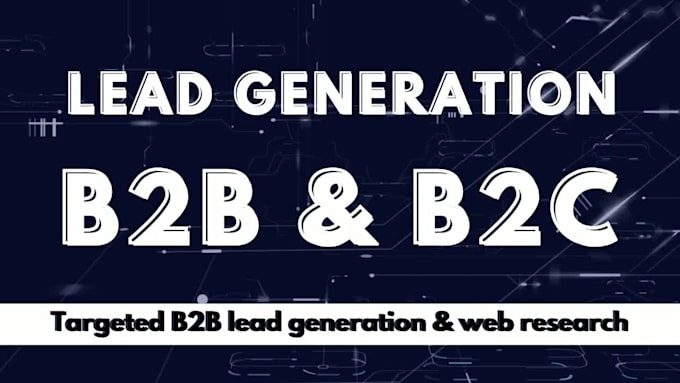 provide targeted b2b lead generation and web research