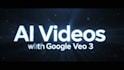 create ai videos, cinematics, 3d cartoons using google veo 3