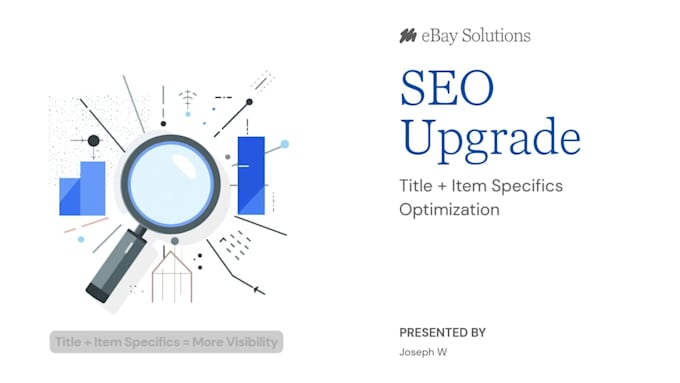 optimize your ebay listing title and item specifics for SEO