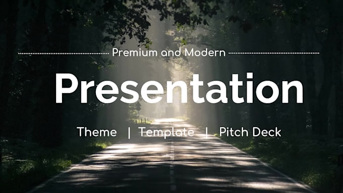 design template, business and academic presentation
