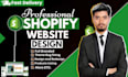 create a professional shopify store design, shopify dropshipping store
