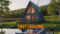 create 3d design for tiny house or timber a frame cabin
