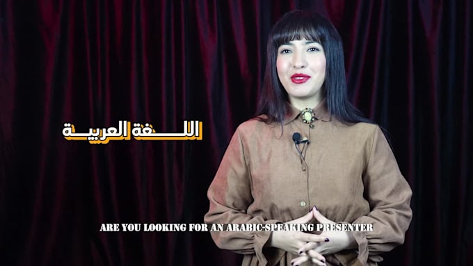 be your arabic female video spokesperson