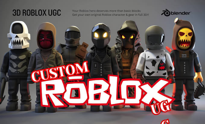 create custom roblox ugc, game characters, and bundles