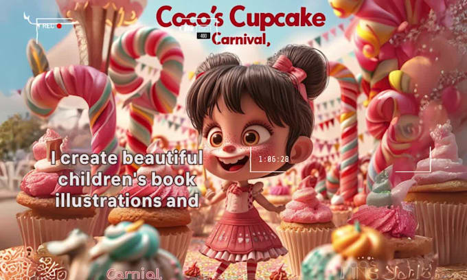 design a children book and cover using ai
