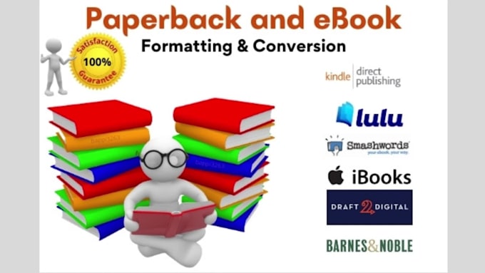 do ebook, paperback formatting, design for draft2digital, kdp