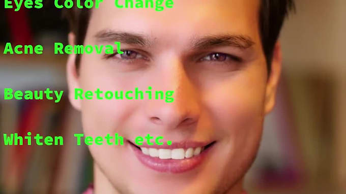 do whiten teeth in a video, teeth retouching video editing