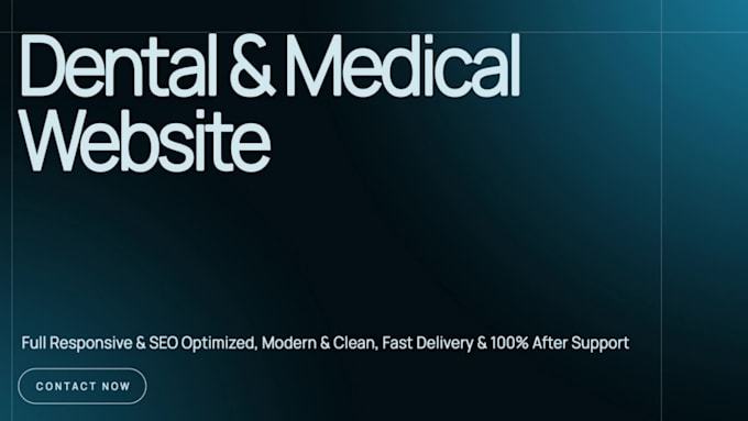 design medical, dental, and healthcare website for you