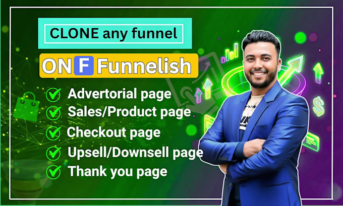 clone any advertorial and product page on funnelish in 24 hours