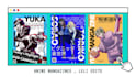 create a minimalist anime magazine cover