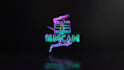 create a custom 4k neon text or logo animation video intro