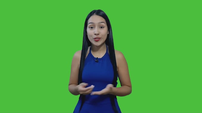 be your spokesperson on a green screen